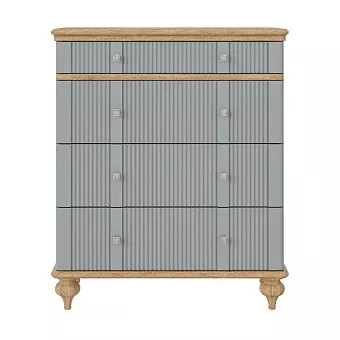 Комод Рандеву-04-838 (Серый №7042 + антик №24) купить в Москве - фото №1