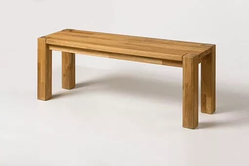 Скамья "Прованс 01" сечение ноги 7 «проходные ноги», ширина 140, дуб массив купить в Москве - фото №1