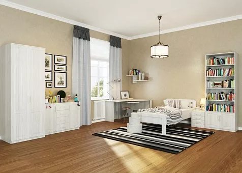 Набор мебели для детской Коста Бланка 4 (Белый воск) купить в Москве - фото №1