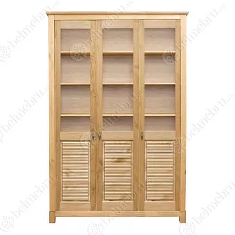 Стеллаж Рауна-3 масло бейц с дверцами купить в Москве - фото №1