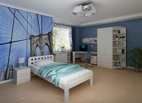 Набор мебели для детской Коста Бланка 2 (Белый воск) купить в Москве - фото №1