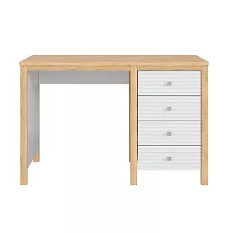 Стол письменный Вояж-04-РЯ Белый лак  + антик №24 купить в Москве - фото №1