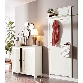 Набор мебели для прихожей Рауна 1 Белый воск купить в Москве - фото №1