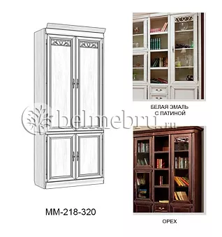 Шкаф комбинированный Оскар ММ-218-320 купить в Москве - фото №1