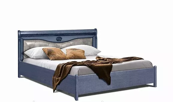 Двуспальная кровать "Лика" (б/к., б/м.) (1800) ММ-137-02/18Б купить в Москве - фото №1