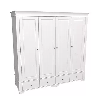 Шкаф 4х дверный Бейли с глухими дверями купить в Москве - фото №1