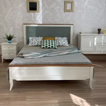 Кровать Римини с мягкой вставкой (90х200) купить в Москве - фото №1