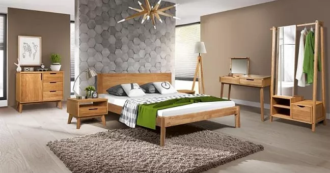 Спальный гарнитур Доната (Массив дуба) купить в Москве - фото №1