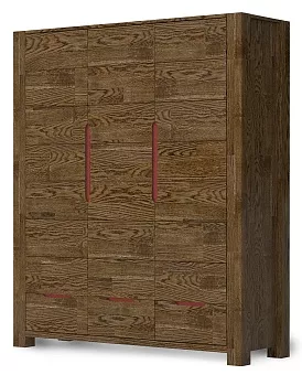 Шкаф 3-х дверный Riva цвет Графит купить в Москве - фото №1