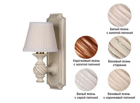 Бра Люберон основание прямоугольник под абажур купить в Москве - фото №1