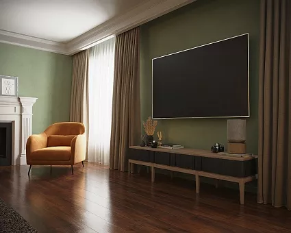 Тумба ТВ ICON’S Мореный дуб(черный) купить в Москве - фото №1