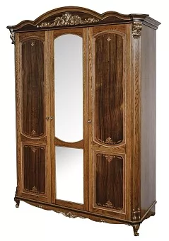 Шкаф "Альба 01к" П 524.01к палисандр (с зол., с сер.) купить в Москве - фото №1