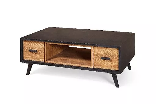 Столик журнальный ERICKA-TBR4T+1N из массива сосны купить в Москве - фото №1