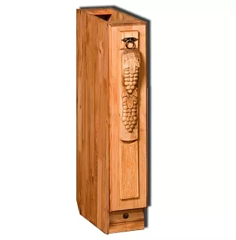 Шкаф-стол (150 мм) с карго №1 Кухня Викинг массив сосны купить в Москве - фото №1