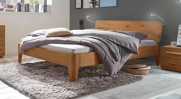 Кровать Lugo modern (RO191) из массива дуба  90*200 купить в Москве - фото №1