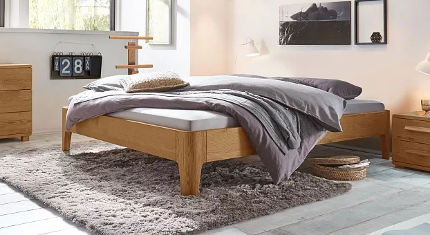 Кровать Lugo modern (RO193) из массива дуба  90*200 купить в Москве - фото №1