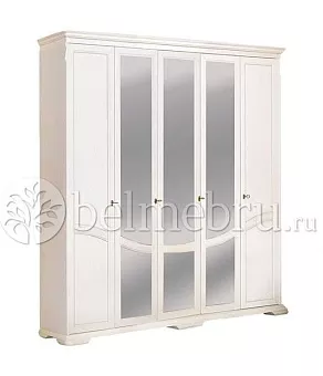 Шкаф для одежды "Лика" (5-дверный с зеркалом) ММ-137-01/05 купить в Москве - фото №1