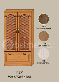 Модульная библиотека Вилия-М Шкаф комбинированный №4.2 Р купить в Москве - фото №1