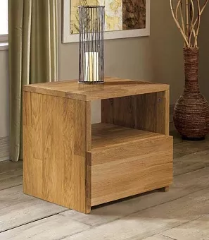 Тумба прикроватная "Ханс I",дуб массив купить в Москве - фото №1