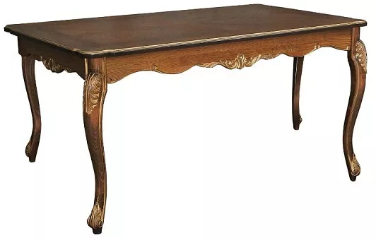 Стол прямоугольный «Альба» П4.485.0.07 Палисандр с золочением купить в Москве - фото №1