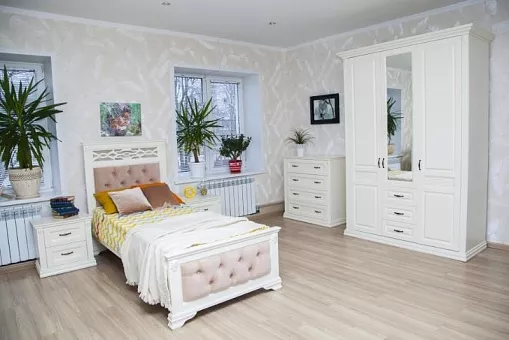 Спальный гарнитур Верона (цвет М-11 белый) купить в Москве - фото №1