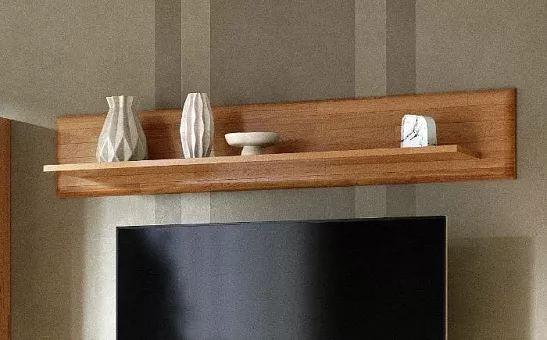 Полка Верона без стекла из массива дуба купить в Москве - фото №1