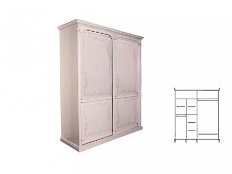 Шкаф для одежды Яна ММ-300-01/02РБ купить в Москве - фото №1