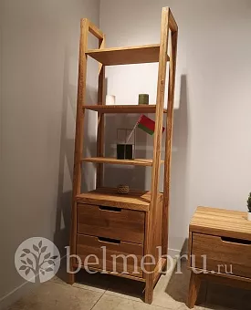 Стеллаж "Доната 6" массив дуба купить в Москве - фото №1