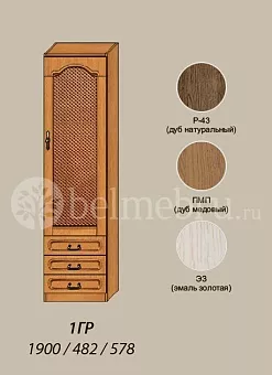 Модульная прихожая Вилия-М Шкаф комбинированный №1 ГР купить в Москве - фото №1