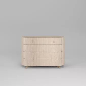 Комод Eclipse 4 ящика ЭК 304 Беленый дуб купить в Москве - фото №1