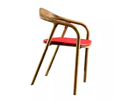 Стул Био Комфорт плюс с мягкой сидушкой из натуральной кожи массив дуба купить в Москве - фото №1