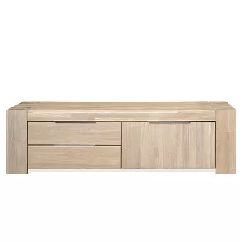 Тумба под ТВ "Фьорд 1", дуб массив купить в Москве - фото №1