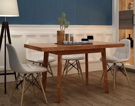 Стол прямоугольный Англия 2 (раздвижной) из массива дуба купить в Москве - фото №1