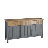 Тумба Сканди 33 глухие двери серый 7046/антик