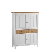 Тумба Сканди 222 глухие двери белый/антик