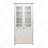 Стеллаж Рауна-2 белый воск с дверцами