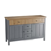 Тумба Сканди 232 глухие двери серый 7046/антик